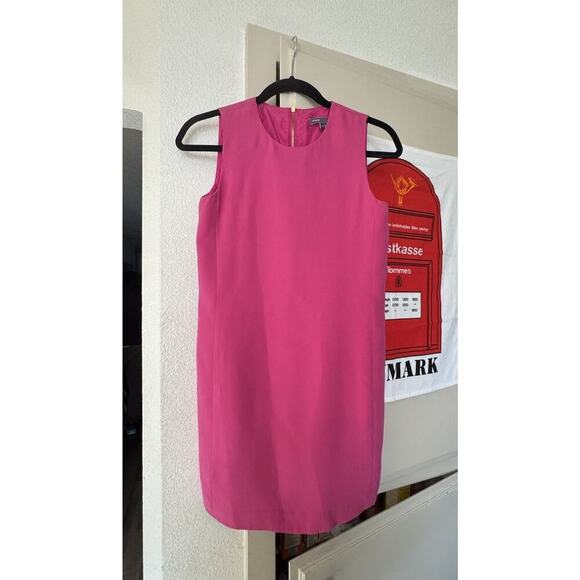 Vince Dresses & Skirts - Look Sweet In This Vince 100% Silk‎ Shift Dress in Hot Candy Pink Size 4